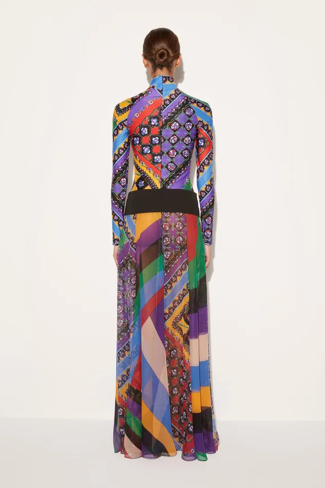 Skirts Women PUCCI Iride And FestaPrint Silk Skirt