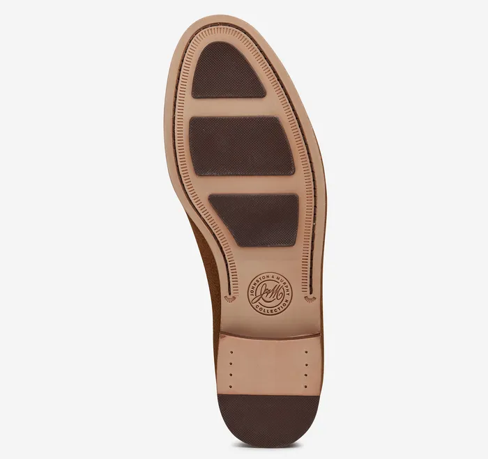 SlipOns and Loafers Johnston and Murphy Men Baldwin Penny Loafer Snuff English Suede