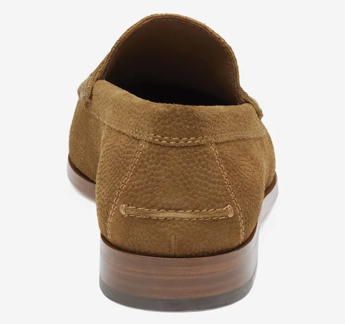 SlipOns and Loafers Johnston and Murphy Men Baldwin Penny Loafer Snuff English Suede