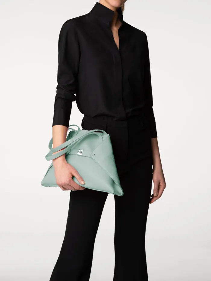 Small Ai Shoulder Bag In Calf Leather Mint Women Akris Shoulder Bags