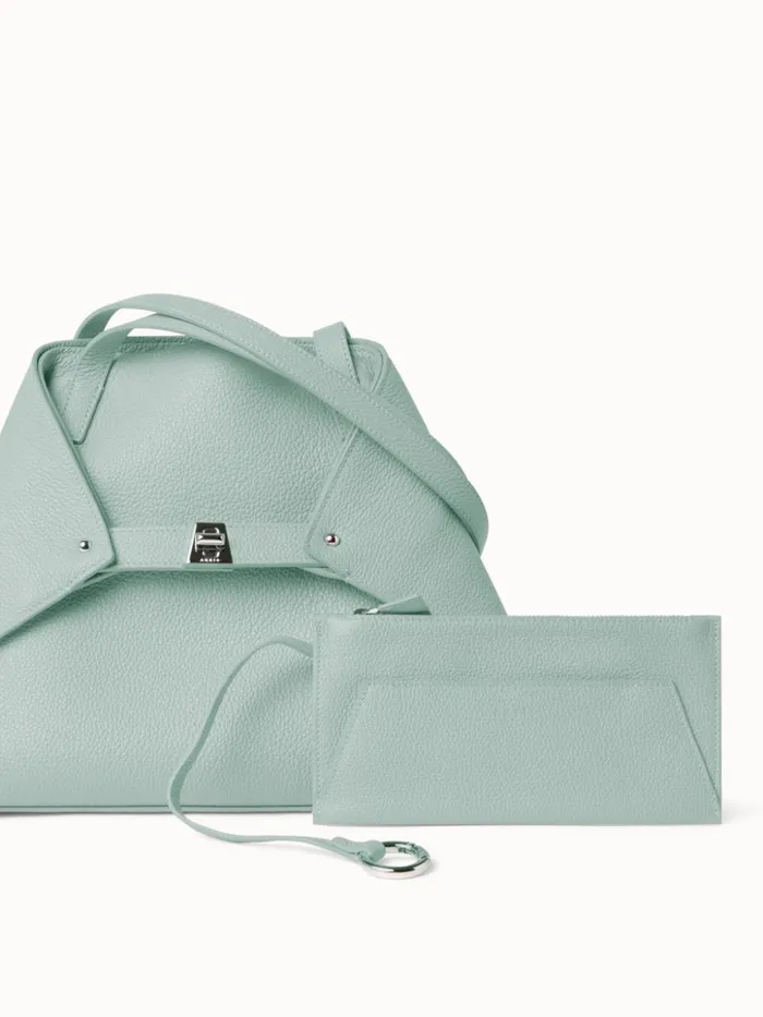 Small Ai Shoulder Bag In Calf Leather Mint Women Akris Shoulder Bags