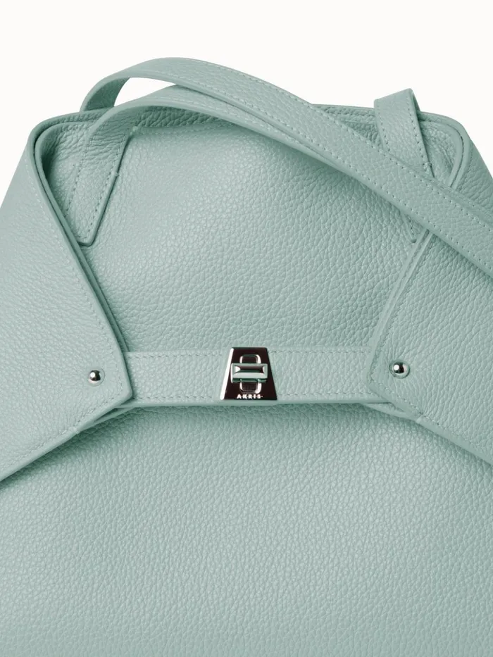 Small Ai Shoulder Bag In Calf Leather Mint Women Akris Shoulder Bags
