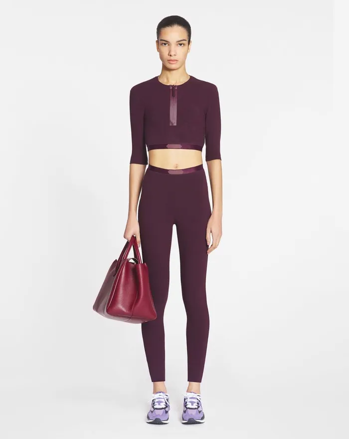 Sportswear Leggings Burgundy Women Lanvin Pants Sportswear Leggings Burgundy Women Lanvin Pants