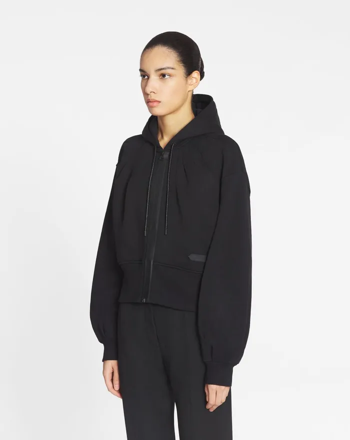Sportswear Zipped Hoodie Black Women Lanvin TShirts and Sweatshirts Sportswear Zipped Hoodie Black Women Lanvin TShirts and Sweatshirts