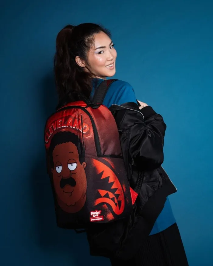 SPRAYGROUND Backpacks CLEVELAND SHARK FAMILY GUY DLXSR BACKPACK 8211 Universal