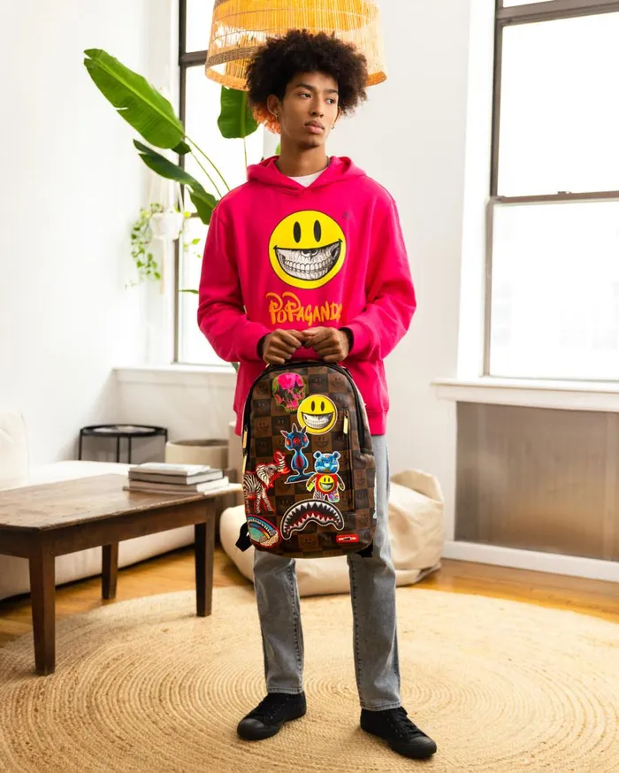 SPRAYGROUND Backpacks GLOBAL MOGUL POPAGANDA RON ENGLISH EDITION BACKPACK 8211 Universal SPRAYGROUND Backpacks GLOBAL MOGUL POPAGANDA RON ENGLISH EDITION BACKPACK 8211 Universal