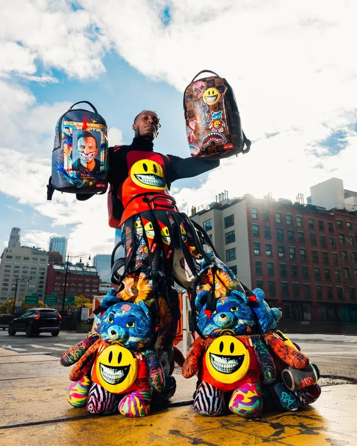 SPRAYGROUND Backpacks GLOBAL MOGUL POPAGANDA RON ENGLISH EDITION BACKPACK 8211 Universal SPRAYGROUND Backpacks GLOBAL MOGUL POPAGANDA RON ENGLISH EDITION BACKPACK 8211 Universal