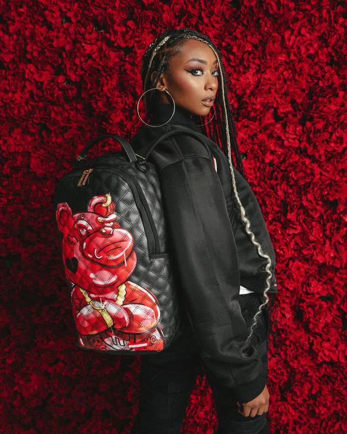 SPRAYGROUND Backpacks QUILT HAND PAINTED DIABLO BEAR BACKPACK DLXV 8211 Universal SPRAYGROUND Backpacks QUILT HAND PAINTED DIABLO BEAR BACKPACK DLXV 8211 Universal