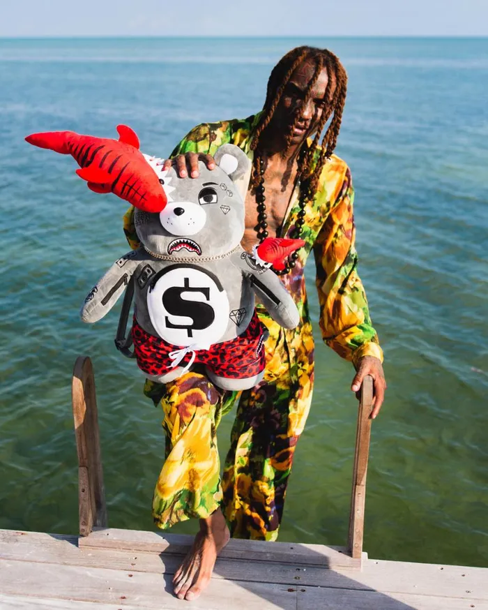 SPRAYGROUND Backpacks SHARK FRIENDS MONEYBEAR TEDDYBEAR BACKPACK 8211 Universal