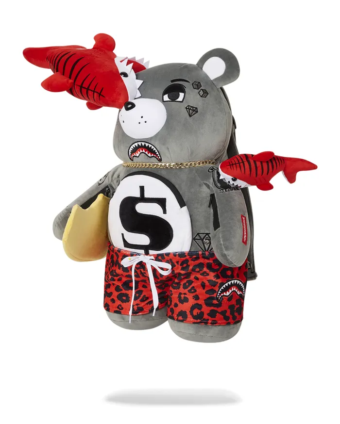 SPRAYGROUND Backpacks SHARK FRIENDS MONEYBEAR TEDDYBEAR BACKPACK 8211 Universal