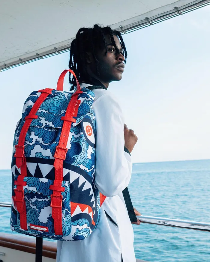 SPRAYGROUND Backpacks SHARK WAVE HILLS BACKPACK 8211 Universal SPRAYGROUND Backpacks SHARK WAVE HILLS BACKPACK 8211 Universal
