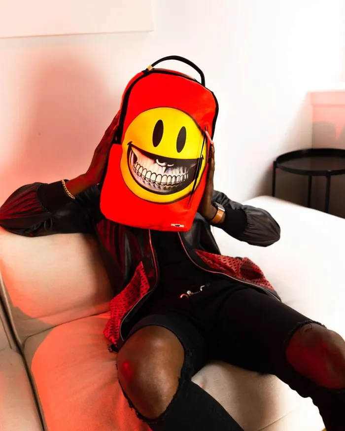SPRAYGROUND Backpacks SMILE BIG GRIN RON ENGLISH COLLAB 8211 Universal SPRAYGROUND Backpacks SMILE BIG GRIN RON ENGLISH COLLAB 8211 Universal