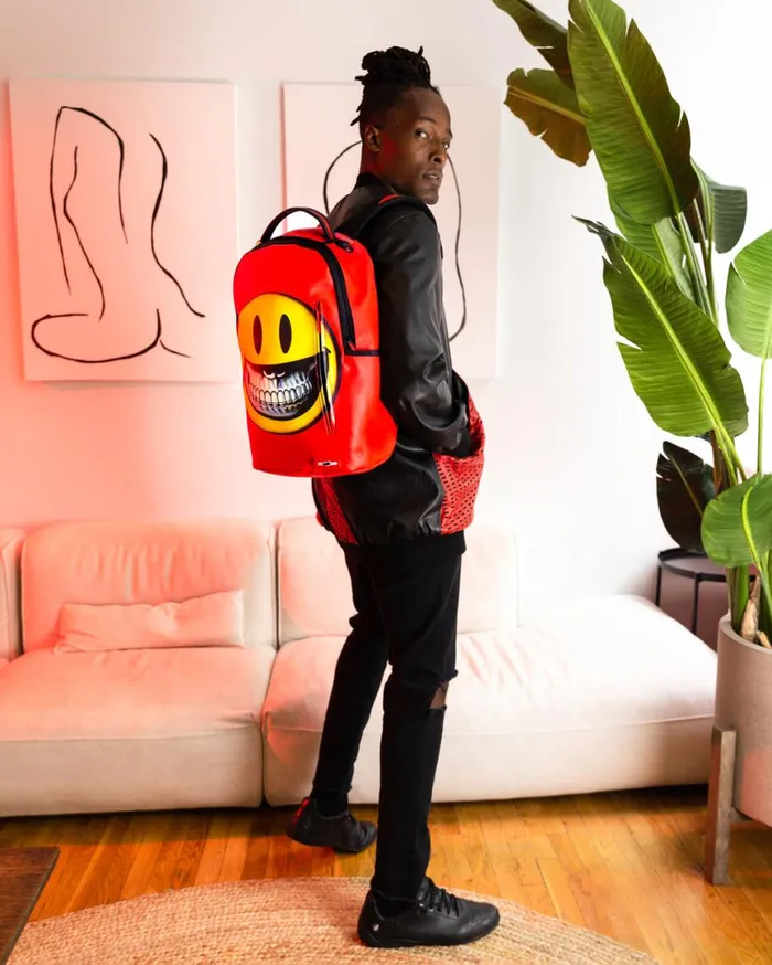 SPRAYGROUND Backpacks SMILE BIG GRIN RON ENGLISH COLLAB 8211 Universal SPRAYGROUND Backpacks SMILE BIG GRIN RON ENGLISH COLLAB 8211 Universal