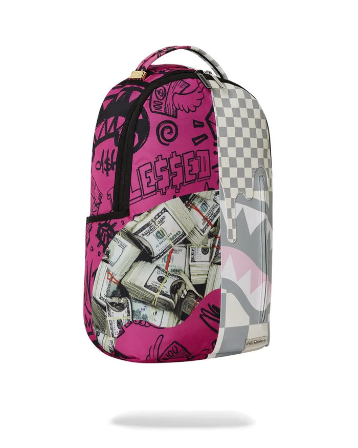 SPRAYGROUND Backpacks SPLIT MONEY BLESSINGS BACKPACK DLXV 8211 Universal SPRAYGROUND Backpacks SPLIT MONEY BLESSINGS BACKPACK DLXV 8211 Universal