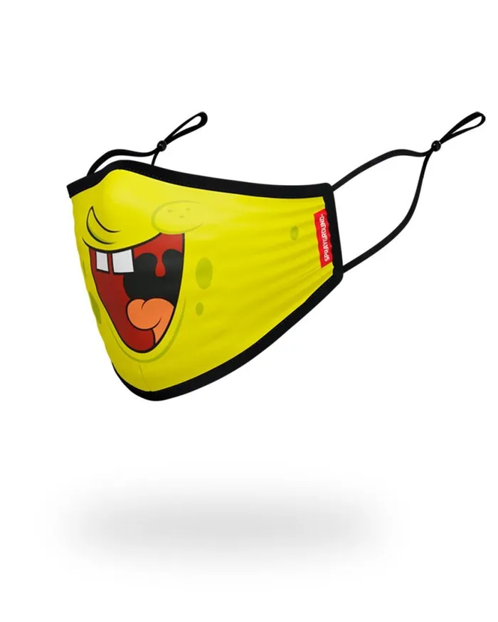 SPRAYGROUND Face Masks ADULT SPONGEBOB SMILE FORM FITTING FACECOVERING 8211 Universal SPRAYGROUND Face Masks ADULT SPONGEBOB SMILE FORM FITTING FACECOVERING 8211 Universal