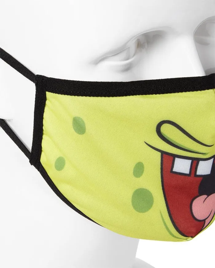 SPRAYGROUND Face Masks ADULT SPONGEBOB SMILE FORM FITTING FACECOVERING 8211 Universal SPRAYGROUND Face Masks ADULT SPONGEBOB SMILE FORM FITTING FACECOVERING 8211 Universal