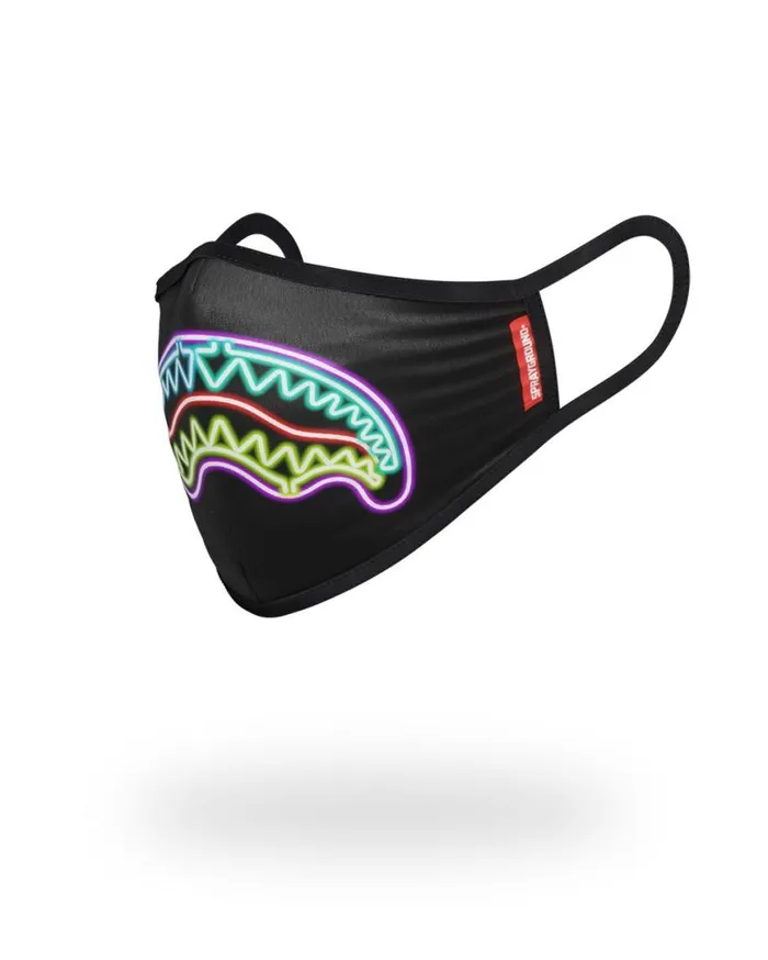 SPRAYGROUND Face Masks NEON SHARK FORMFITTING MASK 8211 Universal SPRAYGROUND Face Masks NEON SHARK FORMFITTING MASK 8211 Universal