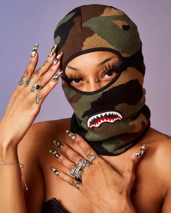 SPRAYGROUND Ski Masks CAMO SHARK SKI MASK 8211 Universal SPRAYGROUND Ski Masks CAMO SHARK SKI MASK 8211 Universal