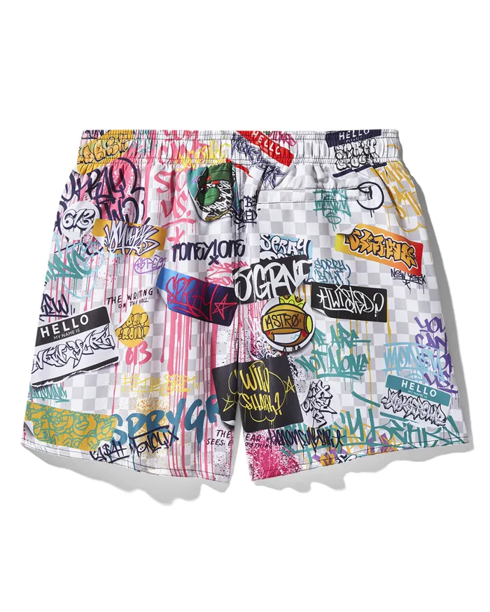 SPRAYGROUND Swimwear CREATE ANOTHER DAY SWIM SHORTS 8211 Universal SPRAYGROUND Swimwear CREATE ANOTHER DAY SWIM SHORTS 8211 Universal