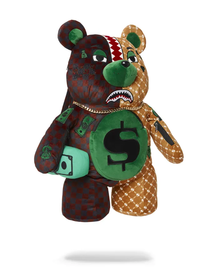 SPRAYGROUND Teddy Bear Backpacks MONEY BEAR TEDDYBEAR BACKPACK PARIS VS FLORENCE 8211 Universal