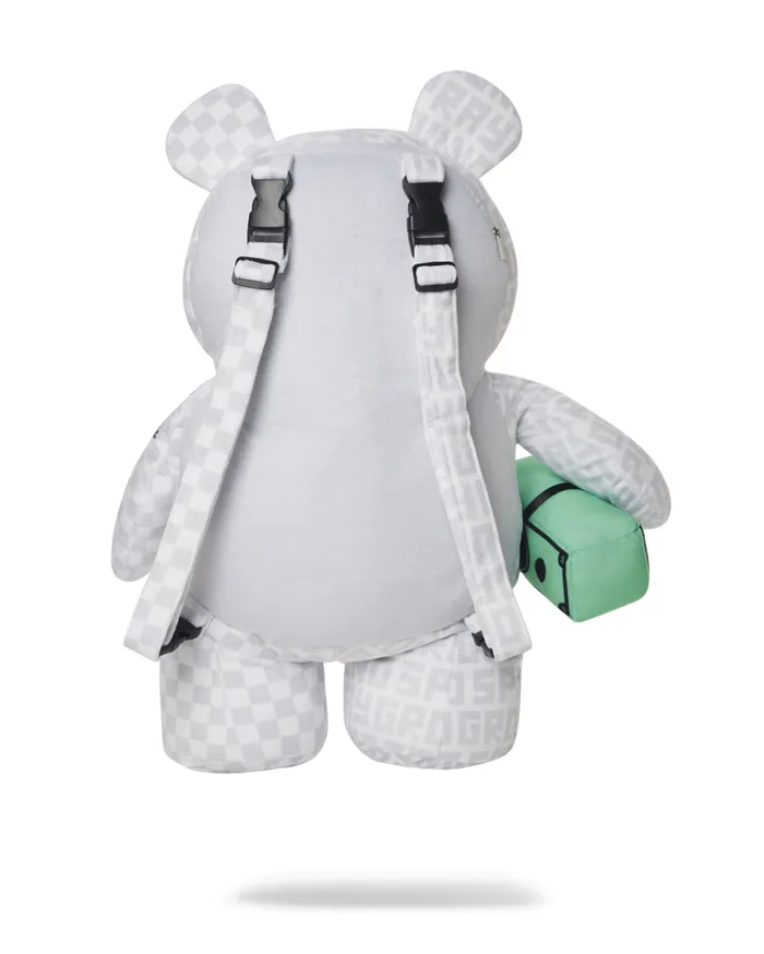 SPRAYGROUND Teddy Bear Backpacks SPLIT THE CHECK PEARL MONEYBEAR TEDDYBEAR BACKPACK 8211 Universal SPRAYGROUND Teddy Bear Backpacks SPLIT THE CHECK PEARL MONEYBEAR TEDDYBEAR BACKPACK 8211 Universal