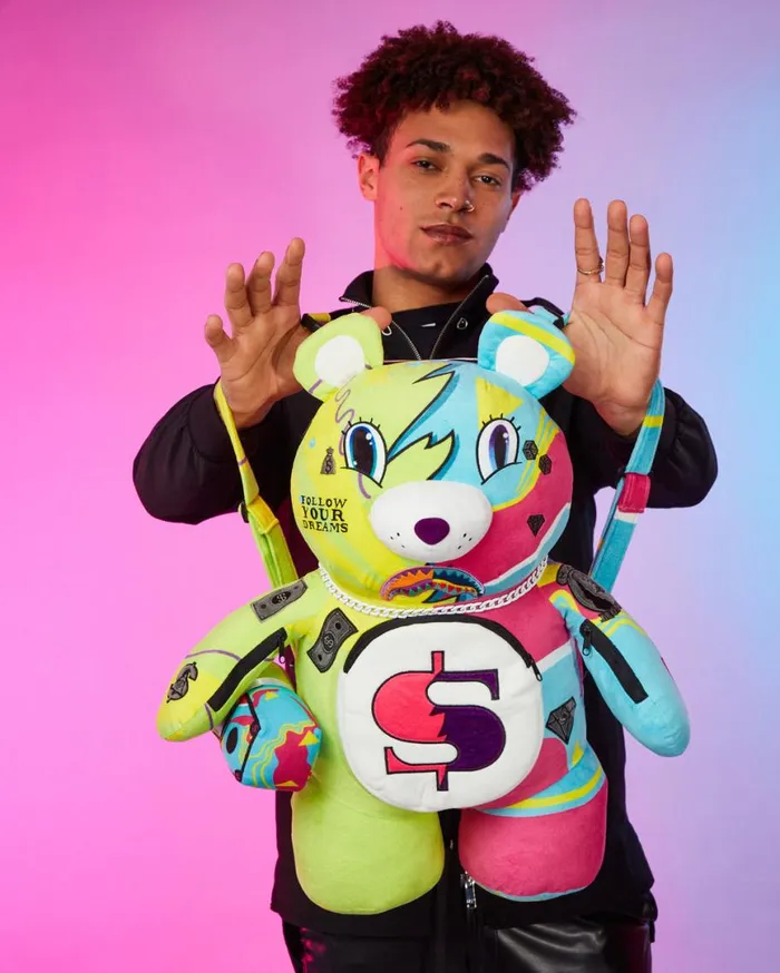 SPRAYGROUND Teddy Bear Backpacks SUPER WEIRD MONEYBEAR TEDDYBEAR BACKPACK 8211 Universal