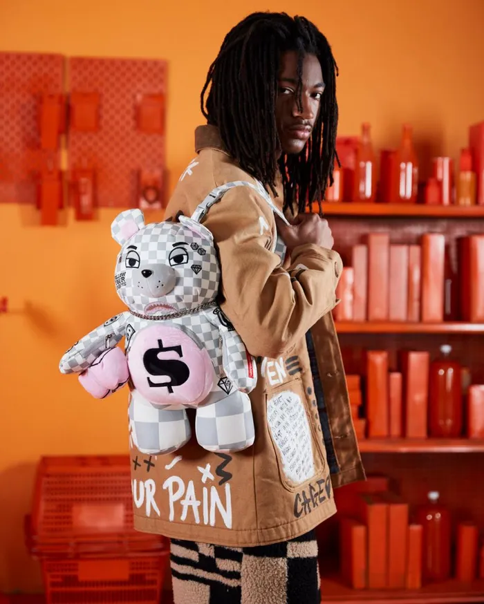 SPRAYGROUND Teddy Bear Backpacks XTC LA PALAIS MEDIUM MONEYBEAR TEDDYBEAR BACKPACK 8211 Universal SPRAYGROUND Teddy Bear Backpacks XTC LA PALAIS MEDIUM MONEYBEAR TEDDYBEAR BACKPACK 8211 Universal