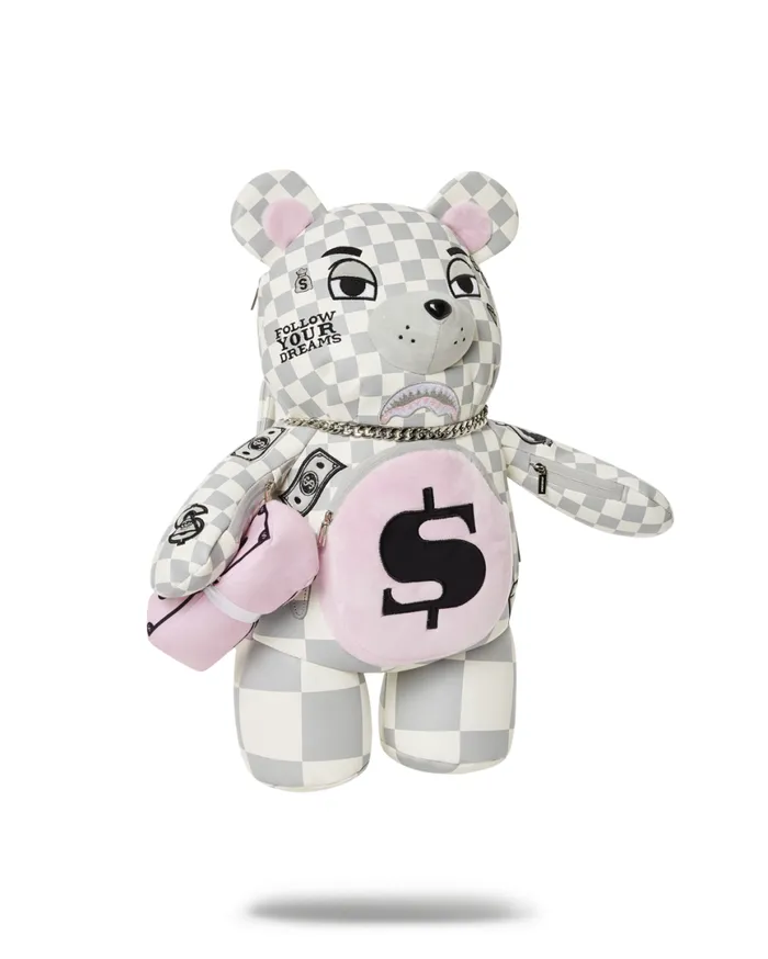 SPRAYGROUND Teddy Bear Backpacks XTC LA PALAIS MEDIUM MONEYBEAR TEDDYBEAR BACKPACK 8211 Universal SPRAYGROUND Teddy Bear Backpacks XTC LA PALAIS MEDIUM MONEYBEAR TEDDYBEAR BACKPACK 8211 Universal