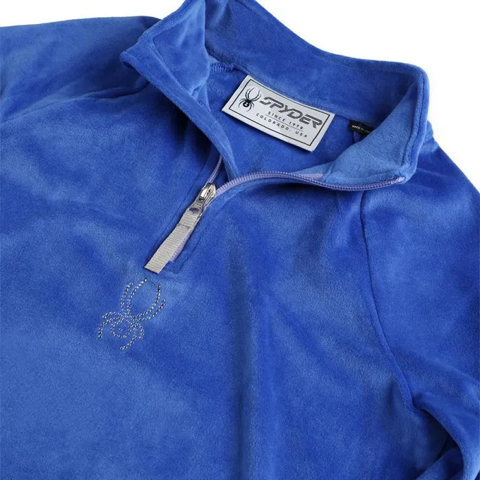 Spyder Fleece Shimmer Bug Half Zip Electric Blue 8211 Kids