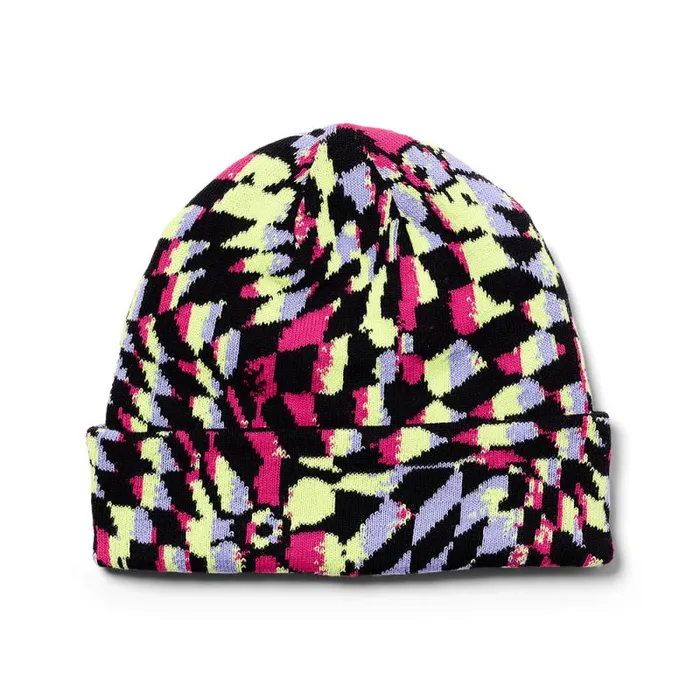 Spyder Hats Check Floral Beanie Multi 8211 Kids