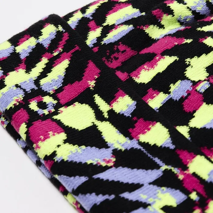 Spyder Hats Check Floral Beanie Multi 8211 Kids