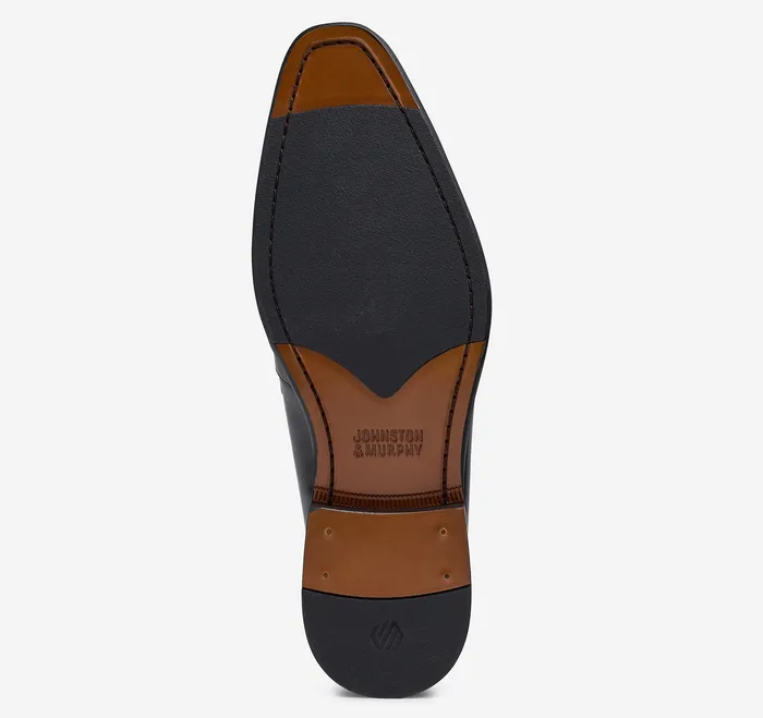 Sullivan Bit Loafer Black Italian Calfskin Dress Shoes Johnston and Murphy Men