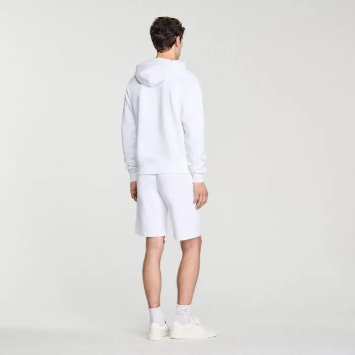 Sweaters and Cardigans Men SANDRO Wild Animals Hoodie White