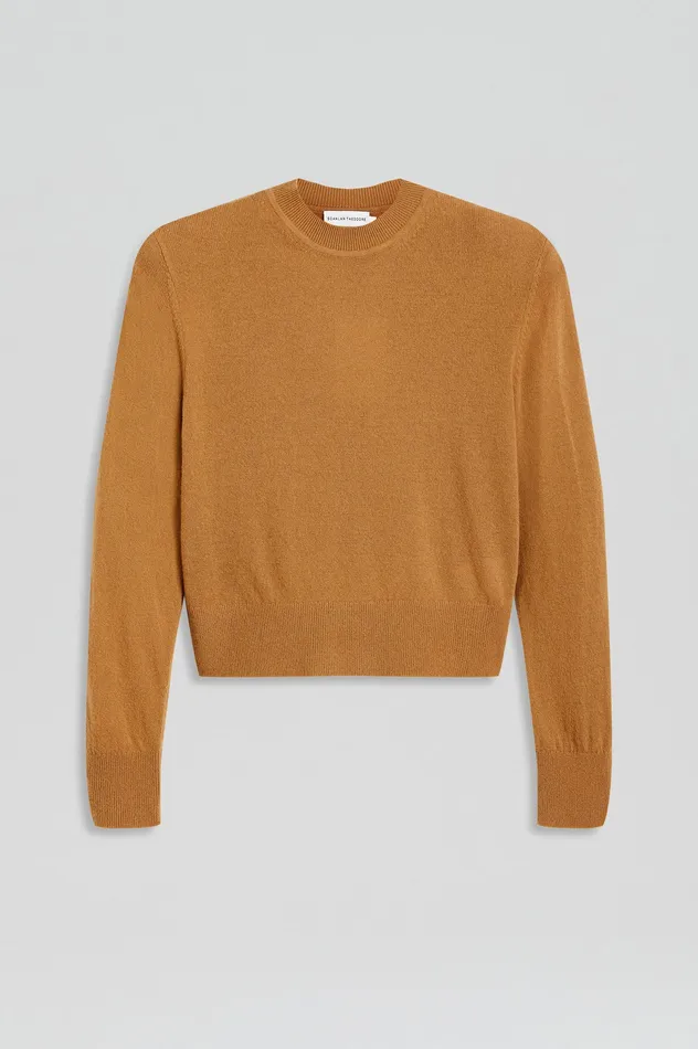 Sweaters FINE WOOL SWEATER CAMEL 8211 Scanlan Theodore Women