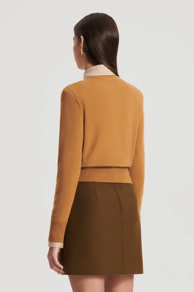 Sweaters FINE WOOL SWEATER CAMEL 8211 Scanlan Theodore Women