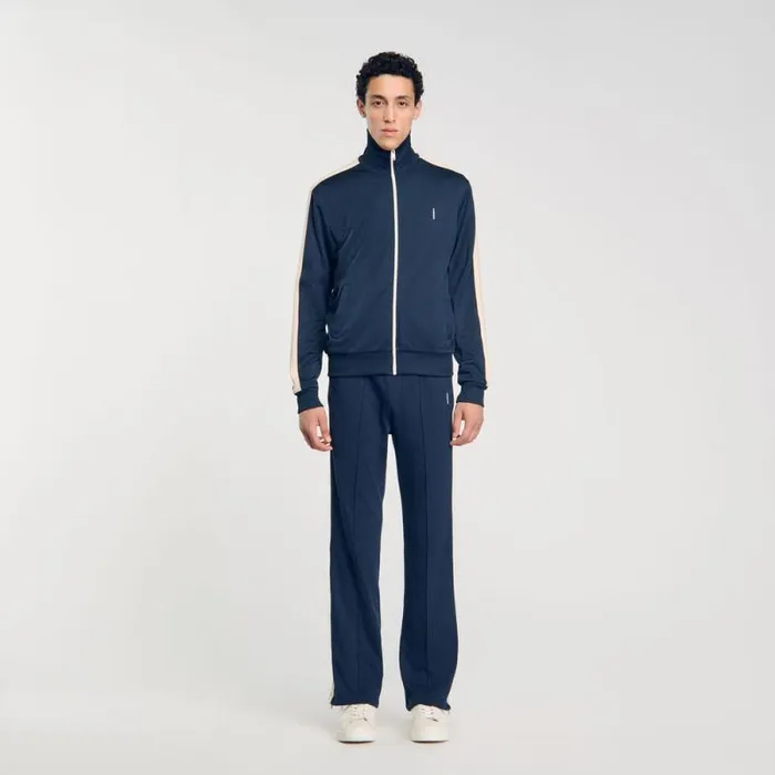 Sweatshirts and Hoodies Men SANDRO Track Jacket Midnight Blue