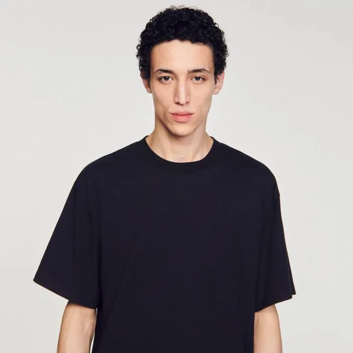 Tshirts and Polos Men SANDRO Oversized Tshirt Black