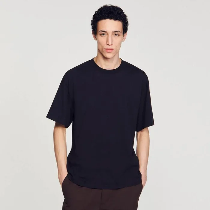 Tshirts and Polos Men SANDRO Oversized Tshirt Black