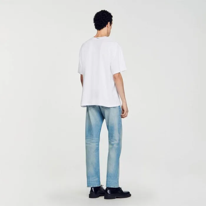 Tshirts and Polos Men SANDRO Oversized Tshirt White
