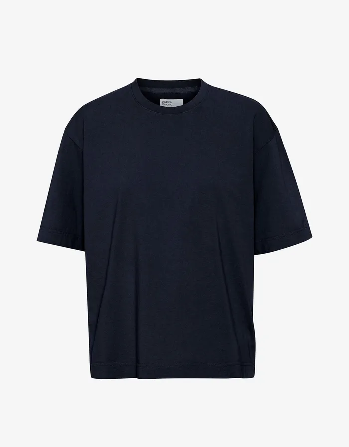 TShirts Colorfulstandard Men Oversized Organic TShirt 8211 Navy Blue