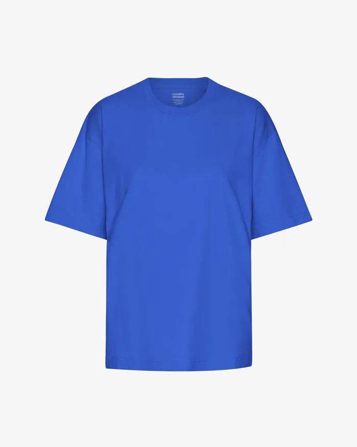 TShirts Colorfulstandard Women Oversized Organic TShirt 8211 Sapphire Blue