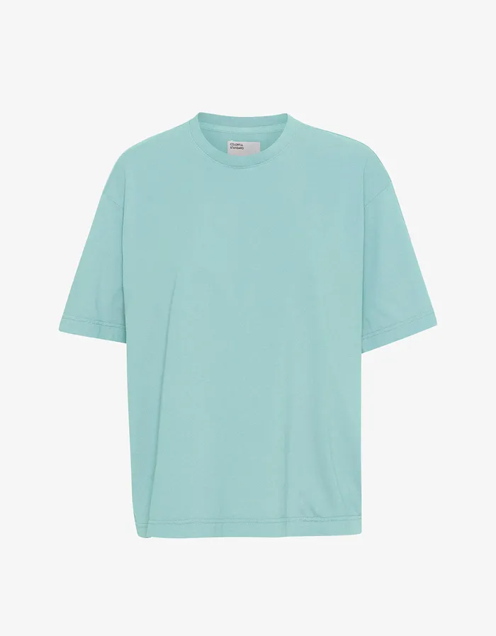 TShirts Colorfulstandard Women Oversized Organic TShirt 8211 Teal Blue
