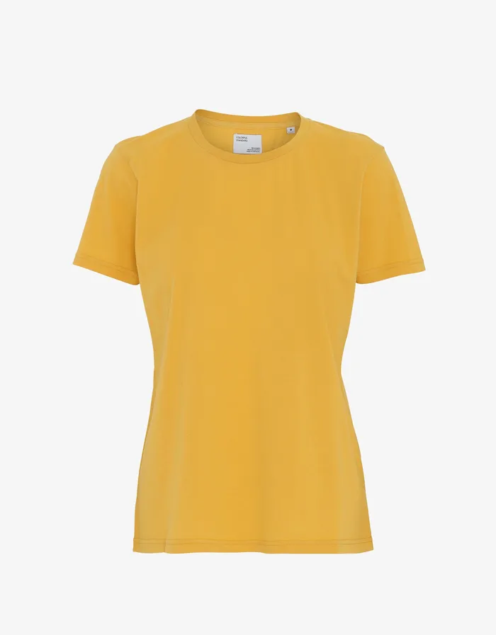 TShirts Colorfulstandard Women Women Light Organic Tee 8211 Burned Yellow
