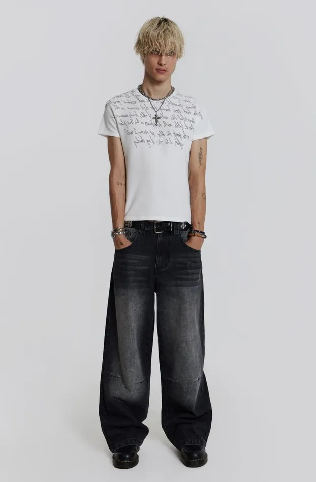 TShirts Men Jaded London Verse Waffle Tee