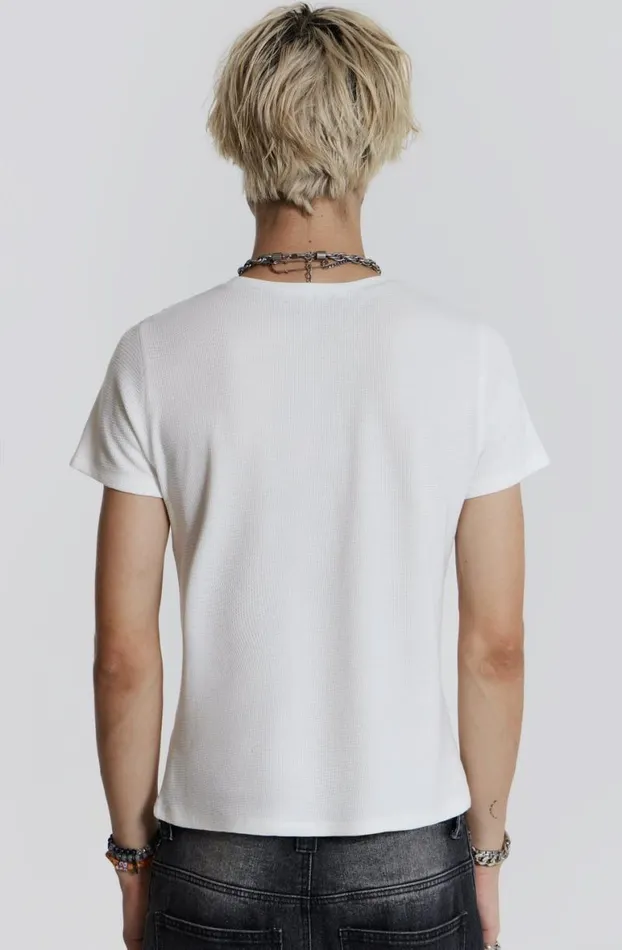 TShirts Men Jaded London Verse Waffle Tee
