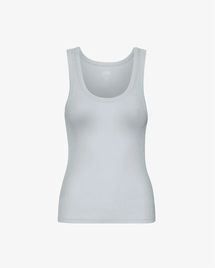 Tank Tops Women Organic Rib Tank Top 8211 Cloudy Grey 8211 Colorfulstandard Women
