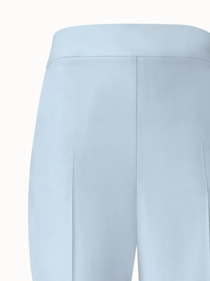 Tapered Crpe Pants With Elastic Back Bleached Denim Women Akris Pants