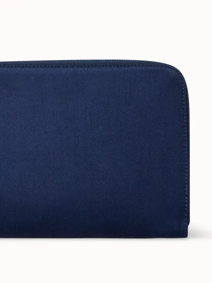 Tassel Pouch In Satin Fabric Denim Women Akris Mini Bags