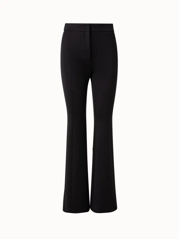 Techno Neoprene Bootcut Pants Black Women Akris Pants