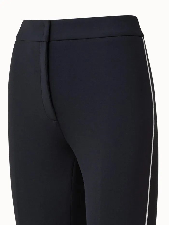 Techno Neoprene Bootcut Pants Black Women Akris Pants